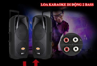 Các sản phẩm loa karaoke di động 2 bass