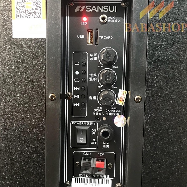 Loa kéo di động SANSUI SA1-08 - Karaoke Cực Hay