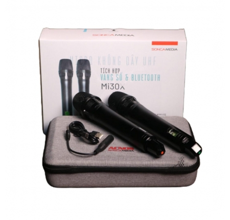 Micro ACNOS Mi30X – Micro Không Dây UHF Tích Hợp Vang Số Bluetooth, Chống Hú Hiệu Quả