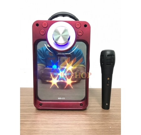Loa bluetooth karaoke MN-03 - Micro hát karaoke cực hay 