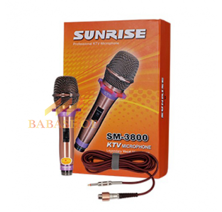 Micro Hát Karaoke Có Dây Sunrise KTV SM-3800  