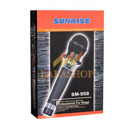Micro Hát Karaoke Có Dây Sunrise SM-958